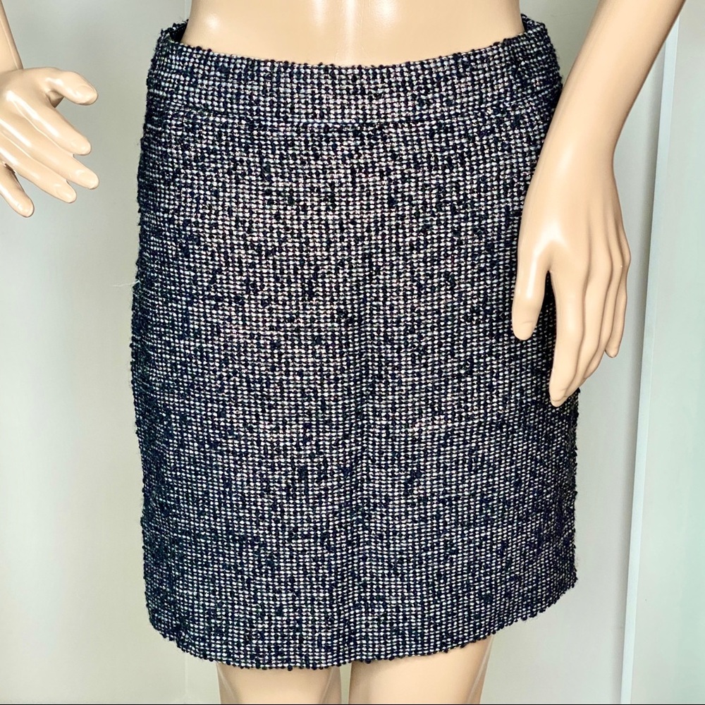 SOLD J.Crew Black Multi Notte Boucle Tweed Pencil Skirt - Picture 6 of 8